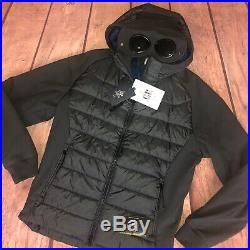 CP Company Soft Shell Quilted Goggle Jacket Dark Grey -21 Pit To Pit RRP £325