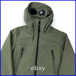 C. P. Company Sage Green Soft Shell Goggle Jacket