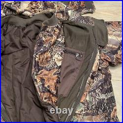 Cabelas Men's L Seclusion 3D Camo Dry Plus Coat 3 in 1 Jacket Insulated Hooded