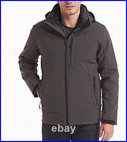 Calvin Klein Mens Jacket Gray Size Small S 3-in-1 Softshell Full-Zip $395 201