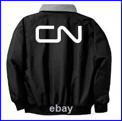 Canadian National Noodle Logo Embroidered Jacket Front and Rear 45r
