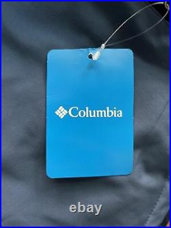 Columbia Gate Racer Softshell Insulated Jacket Mens Medium Blue Full Zip New Tag