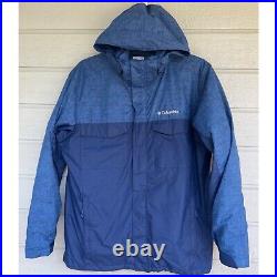 Columbia Mens Interchange Jacket Size Large Fleece Soft Shell Waterproof Outer