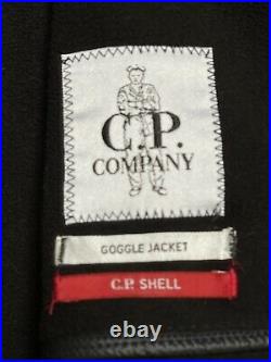 Cp company Black soft shell goggle jacket Medium, Excellent Condition