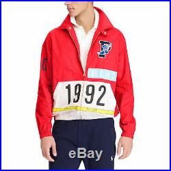 DS NEW Polo Ralph Lauren 1992 Stadium Windbreaker Shell Jacket RL67 P Wing Red