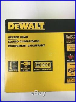 DeWalt DCHJ060ABD1-2X 20V Black Soft Shell Heated Jacket with Battery Kit 2X New