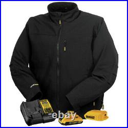 DeWalt DCHJ060ABD1-L 20V Black Soft Shell Heated Jacket with Battery Kit L New