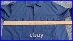 Eton Wind Overshirt Men XL Navy Blue Water Resistant Softshell Pocket Jacket new