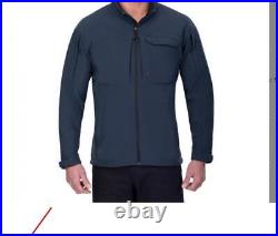Fleece Lined Downrange Soft Shell Jacket, Color Blue, Sizes are XL, 2XL