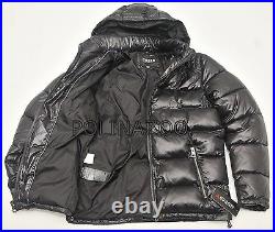 GUESS Men's Basic Puffer Jacket Black Winter Hooded Coat 2022 NEW 100% Original