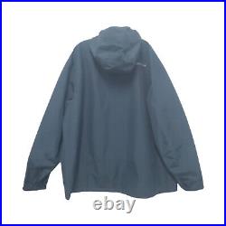 GUIDEWEAR Gortex Soft Shell Hooded Jacket Blue Full Zip Men 2XLT/2TGG