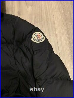 Genuine Moncler Goeland Women's Down Puffer Jacket Black Size 0 Coat Quilted