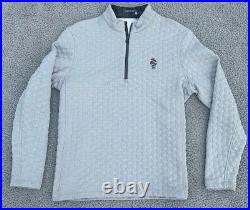 Greyson Pullover Jacket Men's L Gray Wolf Pattern Monterey Peninsula Golf Club