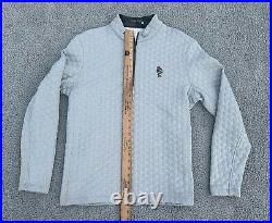 Greyson Pullover Jacket Men's L Gray Wolf Pattern Monterey Peninsula Golf Club