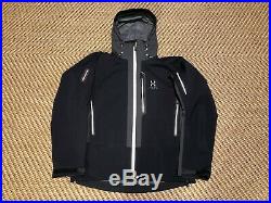 Haglofs Couloir II Gore tex Recco Soft Shell Jacket Black L / Large RRP £450