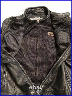 Harley Davidson Alternator Swithchback XL Black Leather Jacket 2 in 1 98117-08VM