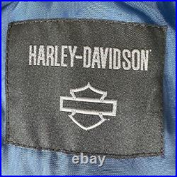 Harley Davidson Varsity Jacket Mens XL Club Milwaukee Colorblock Soft Shell Blue