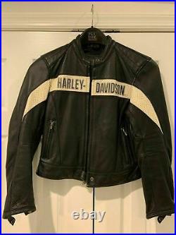 Harley Davidson Women's Perforated Leather HD INSULATED Jacket Size Small