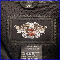 Harley Davidson Women's Stradust Bling Leather Hd Riding Jacket Xs
