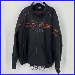 Harley Davidson jacket mens 2x black idyll performance soft shell motorcycle