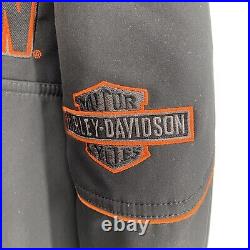 Harley Davidson jacket mens 2x black idyll performance soft shell motorcycle