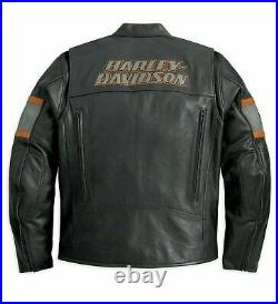 Harley Genuine Cowhide Biker Top Men's Motorcycle Leather Jackets