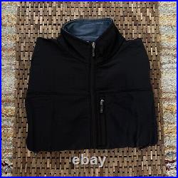 IBEX Merino Wool Lined Full Zip Soft Shell Jacket Black Men's Size Large L