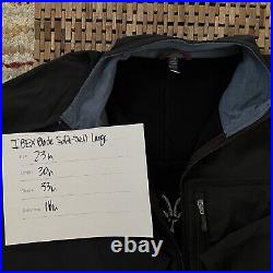 IBEX Merino Wool Lined Full Zip Soft Shell Jacket Black Men's Size Large L