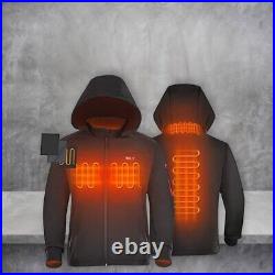 IHeat Men's Heated Jacket Soft Shell, Winter Jacket Heated Hoodie, XL