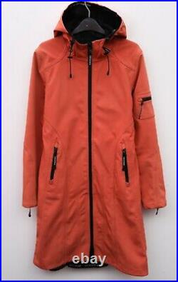 ILSE JACOBSEN Soft Shell Raincoat Parka Jacket Women's M Water Repellent RA56
