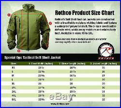 Jacket Waterproof Special Ops Soft Shell Woodland Camo Tactical Rothco 9906