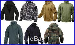 Jacket Waterproof Special Ops Soft Shell with Fleece lining Tactical Rothco
