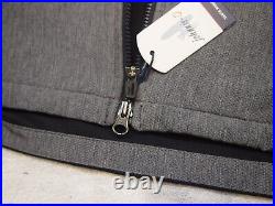 Johnnie O Stinger Full Zip Quilted Jacket NWT Medium $198 Heather Gray/Black
