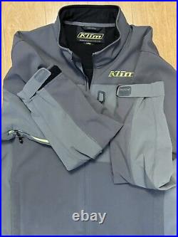 KLIM Men's Inversion Jacket Gore-tex Windstopper Soft shell Gray Full Zip Sz. L