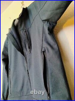 Kuhl Impakt Men XXL Pirate Blue Zip Fleece Lined Softshell Jacket Wind Resistant