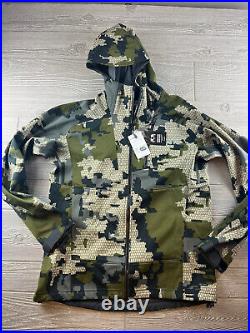 Kuiu Men's Large Axis Hybrid Hooded Jacket Verde New NWT Softshell Jacket