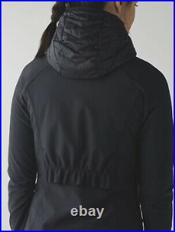 LULULEMON WIND RUNNER Size NWOT 8 Soft Shell Jacket Coat Black