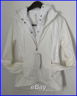LULULEMON Wind Runner Soft Shell Jacket With Vest White Sz 6 Snow Rain Run NWT