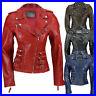 Ladies_Womens_Tan_Blue_Real_Leather_Fitted_Vintage_Biker_Style_Zip_Buckle_Jacket_01_bh