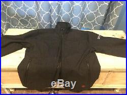 Large Ariat Men's FR Vernon Black Flame-Resistant Softshell Jacket 10024027