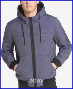 Levi's 267208 Men's Soft Shell Jacket with Fleece-Lined Hood Blue Size 2X-Large