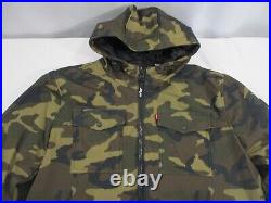Levi's Soft Shell Hooded Storm Trucker Camo Camouflage Jacket Quilted NWT 2XL