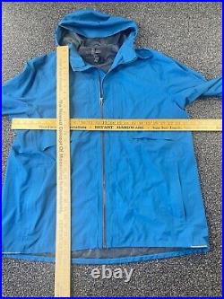 Lululemon Rain Weather Jacket Mens XXL Glyde Hood Full Zip Blue