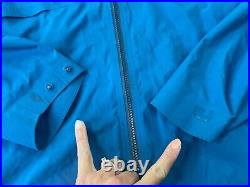 Lululemon Rain Weather Jacket Mens XXL Glyde Hood Full Zip Blue