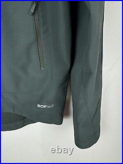 MAMMUT Swiss Design Hooded Soft Shell Jacket Men Medium Green Full Zip Softech