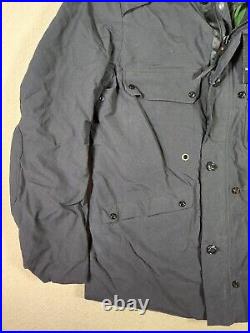 MA. STRUM Jacket Mens Large L Quilt Lined Cotton Nylon Collared Full Zip NWT