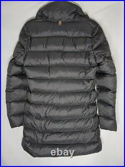 Mackage Black Goose Down Leather Detail Puffer Jacket Coat Women's Size M