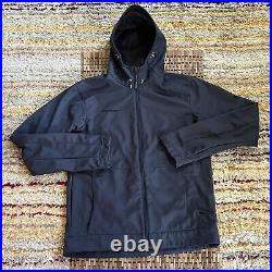 Mammut SOFTtech Hooded Soft Shell Jacket Full Zip Hooded Mid Weight Blue Large L