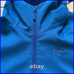 Men's Arc'teryx M Medium Gamma Hoody Softshell Jacket Blue Polyester