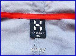 Men's Black Haglofs'fjallfest' Windstopper Soft Shell Hooded Jacket Size L